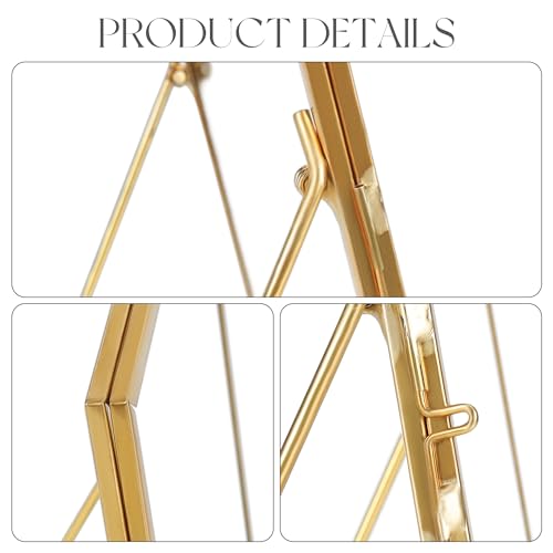 REDHUGO Double Glass Frame for Pressed Flowers, Square, Gold, 4x4 Inches - color: Gold, size: 4L" x 4W"