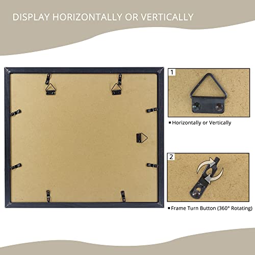 GMFrames Graduation Picture Frame Collage with 7 Openings Multi 4X6 Photo Frame with Wall Hanging for Keepsake Gifts Black - color: Black 4*6(7) Frame with White Mat