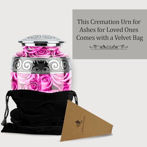 Cremation Urns for Human Ashes Adult Female & Male - Pink - color: Pink
