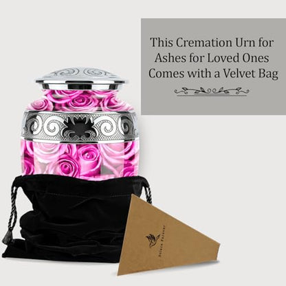Cremation Urns for Human Ashes Adult Female & Male - Pink - color: Pink