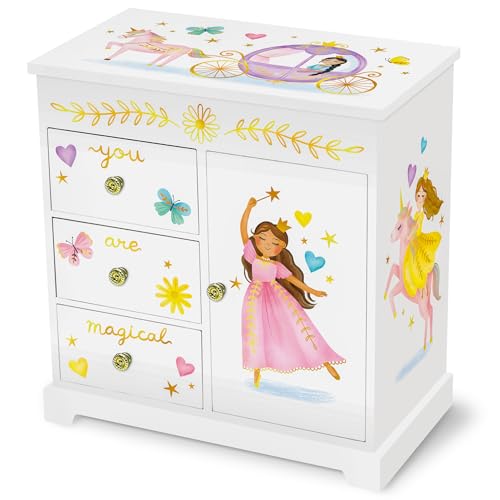 Giggle & Honey® Princess Musical Jewelry Box for Girls - style: Perfect Princess