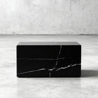 Aspen Studio AspenStudio Genuine Black Marquina Marble Cremation Urn for Adult Human Ashes Black Maquina Marble Urn