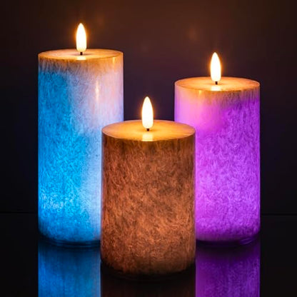 ANGELLOONG Color Changing Candles with Remote and Timer - color: Multicolor
