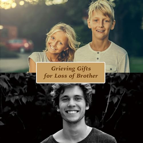 Brother Grieving Gift, Sympathy Condolence Remembrance Memorial Gifts | Letters To My Brother In Heaven Faux Leather Journal Window Cover 200 Pages A5 Lined for Family Friend Who Loss of Brother - style: Brother
