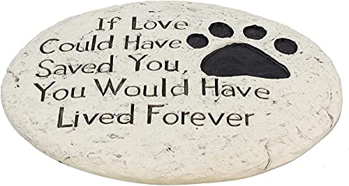 Top Brass Garden Memorial Stepping Stone - If Love Could Have Saved You Would Have Lived Forever