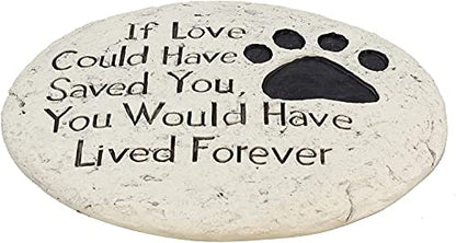 Top Brass Garden Memorial Stepping Stone - If Love Could Have Saved You Would Have Lived Forever