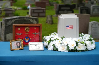 Durable Temporary Grave Marker with Stake, Carbon - color: Carbon