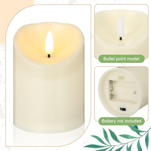 Yunlly 16 Set Rose Candle Rings Wreaths 3 Inch Center with Flameless LED Candles Artificial Rose Light Garland Fake Electric Votive Tealights Bulk Funeral Wedding Table Centerpieces Decor(White) - color: White