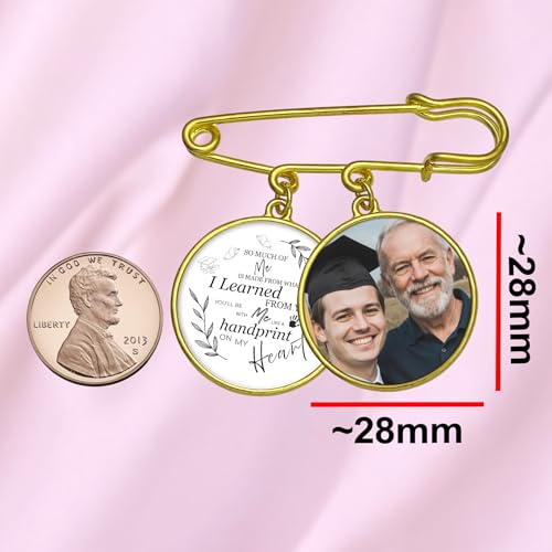 Wedding Bouquet Photo Charms Memorial Custom Boutonniere Bachelor Bridal - style: Plain Frame - Graduation Theme