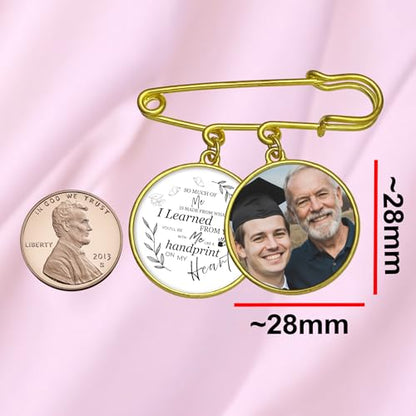 Wedding Bouquet Photo Charms Memorial Custom Boutonniere Bachelor Bridal - style: Plain Frame - Graduation Theme