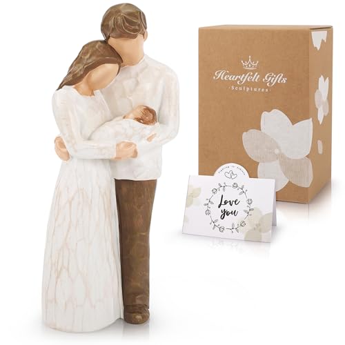New Parents Gift for Couple,New Mom and Dad Gift,First Time Mom Dad Gifts - color: White-family of 3