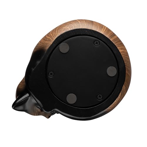 Pet Urns,Sleeping Resin Cremation Cat Urn, Cat Urns for Ashes, Small Animal Urn （Black Walnut） - color: Black Walnut