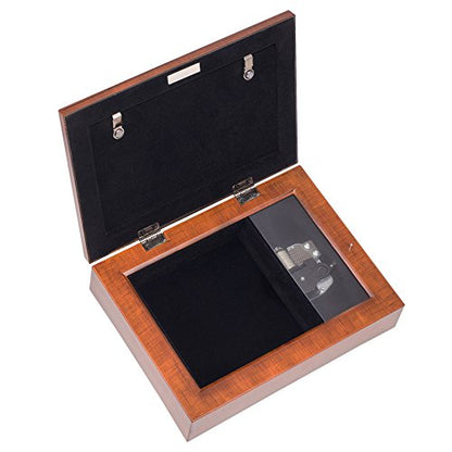 Cottage Garden Inspirational Music Box - All Things Plays Amazing Grace with Ornate Woodgrain Finish