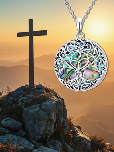 WINNICACA Urn Necklaces for Ashes 925 Sterling Silver Tree of Life Ash Necklace Cremation Jewelry Urn Pendants for Women Memorial Gifts for Birthday Christmas Funeral - style: 05-Urn