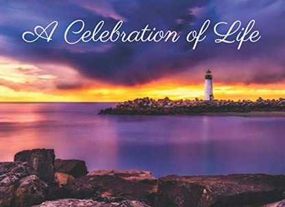 Guest Book For Funeral Celebration of Life: Beautiful Memorial Service Registry Guestbook