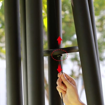 ASTARIN 65 in Wind Chimes for outisde,2.27in Tubes Handcrafted WindChimes - size: 65" Black