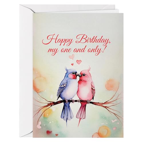 Logos Trading Post Christian Happy Birthday Card - To the love of my life, may your birthday be as bright as your smile - Gift Cards for Women with Love Quote