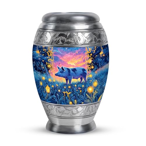 Pig Small Urns for Human Ashes Keepsake | Small Keepsake Urns For Human Ashes, Cremation Holder - Blue Mini Urn For Cremation - Funeral Urn For Men And Women 3 Ich - color: Pig-2, size: 3 Inch