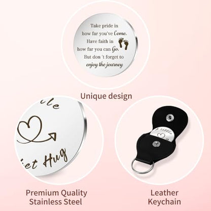 Pocket Hug Token Valentines Day Gifts For Him Graduation Gifts Back To School Gifts 2026 Eatser Basket Stuffer Keepsake - color: Take Pride in How Far You've Come.