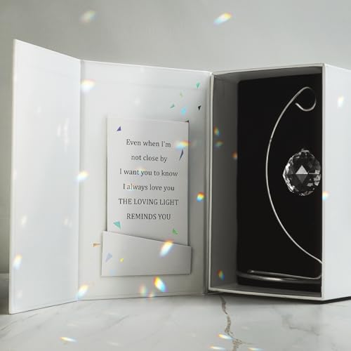 Memorial Gifts for Loss of Loved One, Unique Sympathy Gifts Tabletop Crystal Suncatcher, in Loving Memory Gift for Mom Friends Women Daughter Son Dog, Grief Bereavement Gift