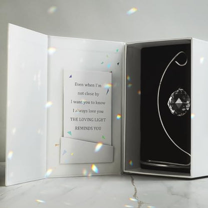 Memorial Gifts for Loss of Loved One, Unique Sympathy Gifts Tabletop Crystal Suncatcher, in Loving Memory Gift for Mom Friends Women Daughter Son Dog, Grief Bereavement Gift