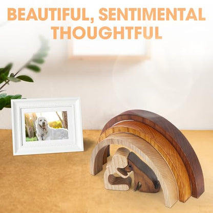 SENSUNIQ Rainbow Bridge Dog Memorial Gifts for Loss of Dog, The Day We Meet Again On The Rainbow Bridge, Pet Sympathy Gifts for Dogs, Bereavement, Sympathy Keepsake for Loss of Pet