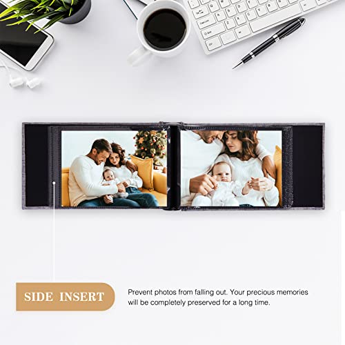 potricher Photo Album 4x6 Pictures, 100 Pockets, Linen Cover, Red - color: Red, size: 100 Pockets