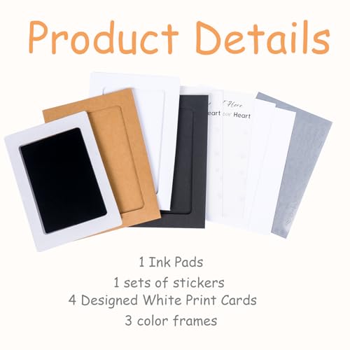 DeerZone Inkless Paw Print Kit,Dog Paw Print Kit,Dog Nose Print Kit - color: Black, size: Medium-Large 1 Pack