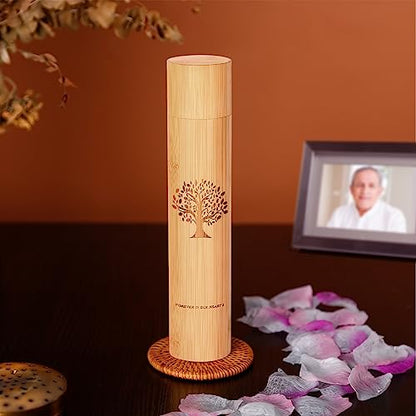 Very100 Small Scattering Urns for Human Ashes Adult,9''x2'' Scattering Tubes for Human Ashes,Eco Friendly Biodegradable Urns for Human Ashes(Set of 2,Tree of Life Pattern) - size: Small,set of 2,tree of life