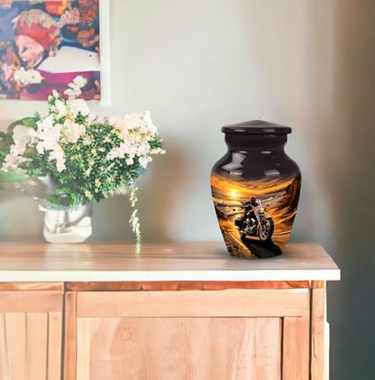 Motorcycle Mini Urn, 3 Inch Small Urn for Ashes, Cremation Urns for Adults - size: CLS-3 Inch, 1 Pc
