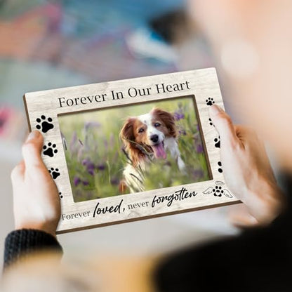 Pet Memorial Frame Wooden Picture Frames Sympathy Pet Loss Gift Picture Frames for Desk Loss of a Dog Sympathy Gift Dog Passing Away Gifts Loss of Pet Dog Memory Gifts Picture Frame 4x6 - Jk0247 - color: XK06