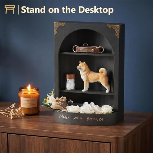 DGWJSU Sympathy Gifts, Keepsake Box, Shadow Boxes Display Cases, Black | Memorial Gifts, Keepsake Box, Sympathy Gift for Loss of Loved One, Celebration of Life Memorial, Bereavement Gifts - color: Black