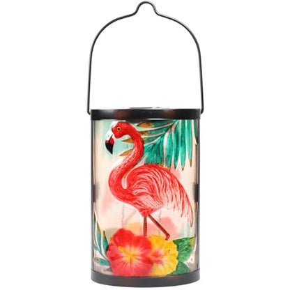 MUMTOP Flamingo Solar Lantern Outdoor Waterproof Hanging Garden Light - color: Pink