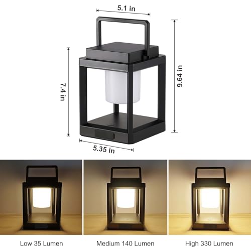 Solar Lantern Outdoor Table Lamp: Portable Hanging LED Lights - Waterproof Decorative Lights for Patio Camping