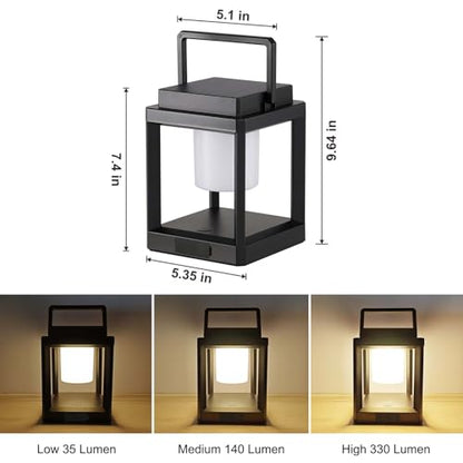 Solar Lantern Outdoor Table Lamp: Portable Hanging LED Lights - Waterproof Decorative Lights for Patio Camping