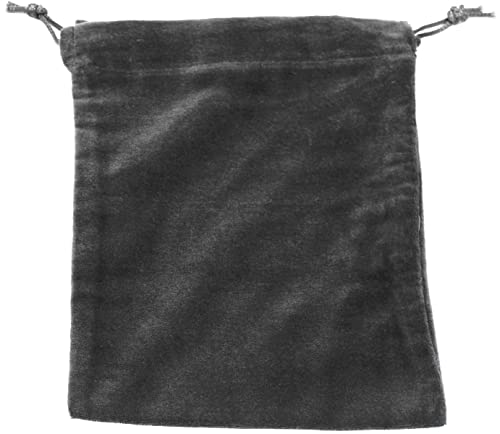 Medium Gray Velvet Cremains Bag for Ashes - Medium Size 7"L x 9"H - for Holding 85 Cubic Inches of Pet or Human Cremains - Includes Plastic Bag for Ashes - color: Gray, size: Medium