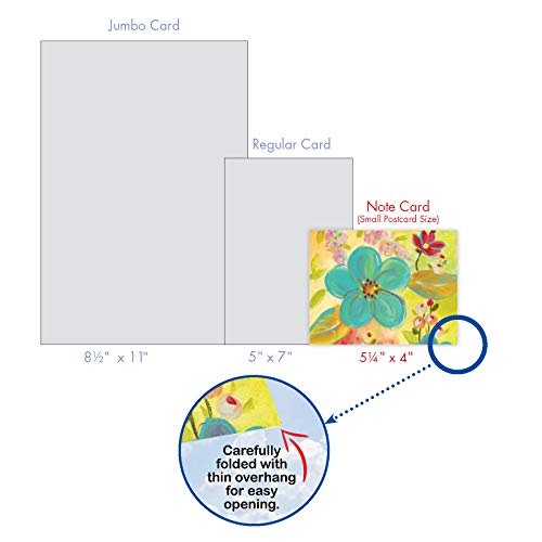 The Best Card Company - 10 Assorted Flower Cards Blank for Women (4 x 5.12 Inch) - All Occasion Floral Greetings Boxed - Summer Flowers M3741OCB-B1x10 - style: Summer Flowers