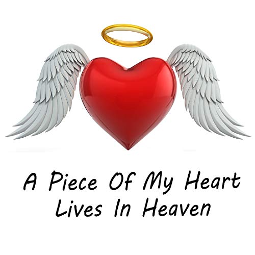 Memorial Jewelry Sympathy Gift A Piece of My Heart Lives In Heaven Lariat Y Necklace Loss Jewelry Gift - color: a piece bracelet