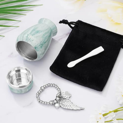 Customize Small Pet Urn for Dog Cat Ashes Keepsake Aluminium | Mini Urn for Ashes, Meaningful Memorial Keepsake Gift, Durable Aluminum Cremation Urn with Elegant Design - style: Grey Pet-Customize