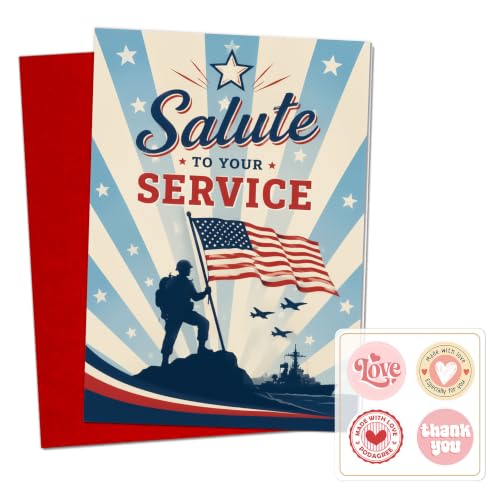250 Years of Freedom Greeting Card with Red Envelope, 1776-2026 Patriotic Flag Liberty Bell Celebration Card, Semiquincentennial Independence Day Card for Veterans, Family, Friends - color: american14