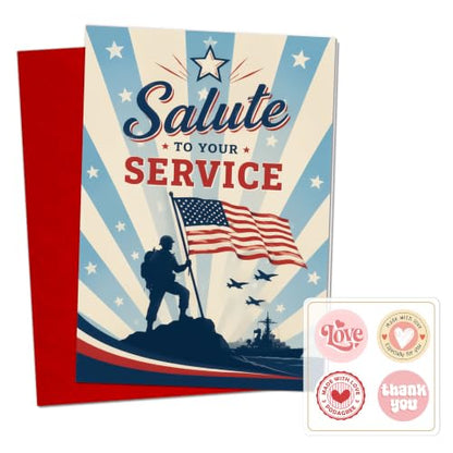 250 Years of Freedom Greeting Card with Red Envelope, 1776-2026 Patriotic Flag Liberty Bell Celebration Card, Semiquincentennial Independence Day Card for Veterans, Family, Friends - color: american14