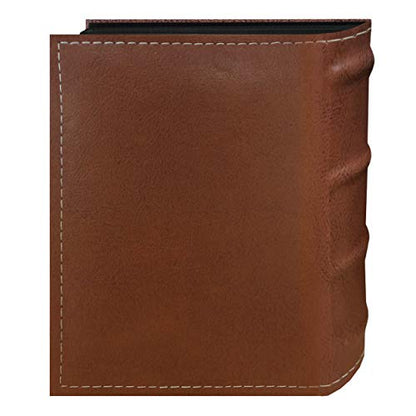 Pioneer Photo Albums NE4-100/BN 100-Pocket Scroll Embossed Sewn Leatherette 2-Tone Cover Photo Album, Brown - size: 5.25inchesx6.5inchesx2.125inches