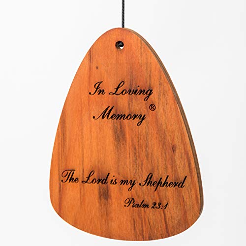 In Loving Memory 30-inch Windchime, Bronze w/The Lord is My Shepherd… - color: Bronze