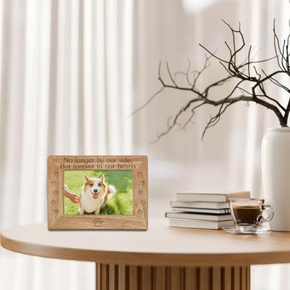 Memorial Picture Frame 4x6, Pet Memorial Frame, Wooden Photo Frame with Wooden Stand, Gifts for Pet Lovers, Home Office Tabletop Display Decorations - A13 - style: Pet Memorial