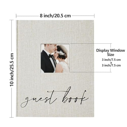 Vienrose Polaroid Guest Book 10x8 Inch Hardcover 120 Pages Simple Style - style: Minimalist Guest Book