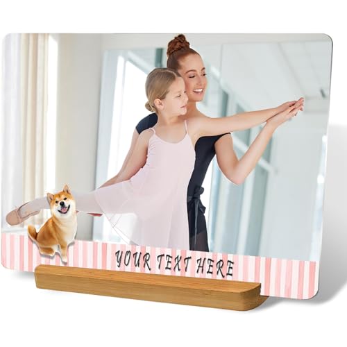 LOUISMIAA Custom Metal Picture Frame Prints,Personalized Photo Frames with Easel,Customized Metal Collage Picture Frame Gift for Family, Lover and Friend,Couple - color: StyleG