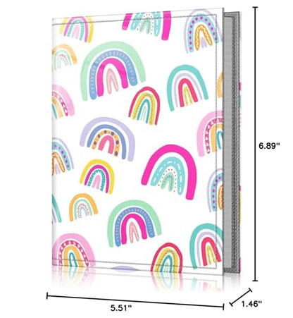 Fintie Photo Album 4x6 Photos - 52 Pockets Small Wallet Albums For Family | Vegan Leather Cover, 4X6 Picture Keepsakes, Family/Wedding/Travel Memory Book, Baby/Kids/Boys/Girls Gift, Dreamy Rainbow - color: Dreamy Rainbow