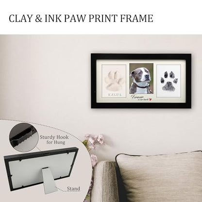 MYPAWLETS Paw Print Frame Kit,Dog/Cat Paw Print Keepsake,XL Black - color: Extra Large-Black