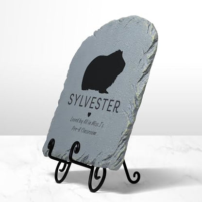 Let's Make Memories Personalized Memorial Garden Stone - Pet Silhouette - in Loving Memory - Rabbit - color: Rabbit - Silhouette