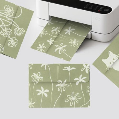 A2 Sage Green Envelopes 4x5.5 80 Pack, Self Seal for Boho RSVP & Thank You - color: Sage Green, size: 80 Pack A2 (4.33x5.75in) Envelopes